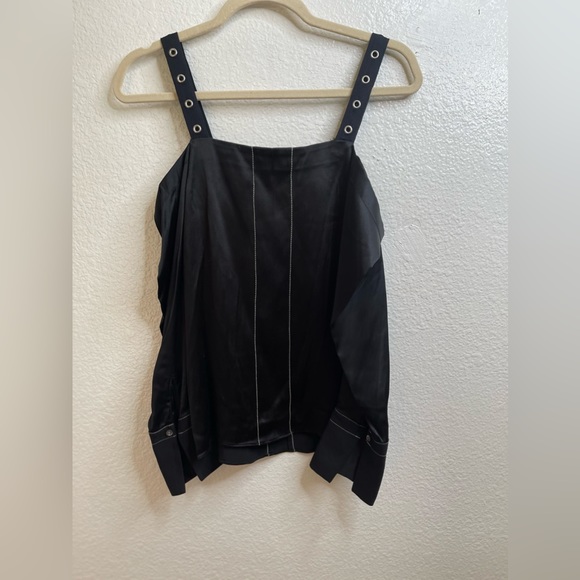 3.1 Phillip Lim Utility Collection Cold long sleeves shoulder blouse Sz xs - Picture 3 of 14